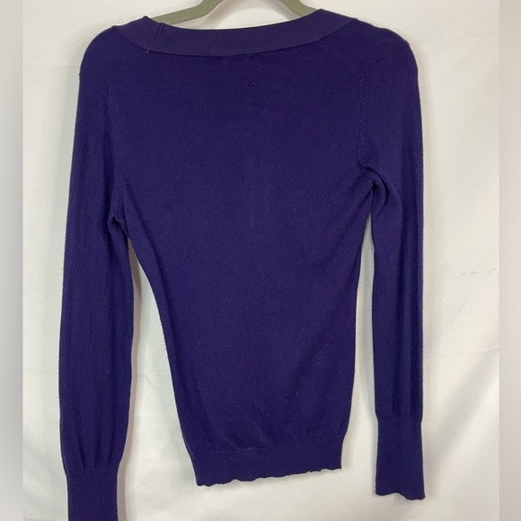 Ann Taylor cashmere blend pull on sweater, a beautiful purple and so soft! - Picture 4 of 4